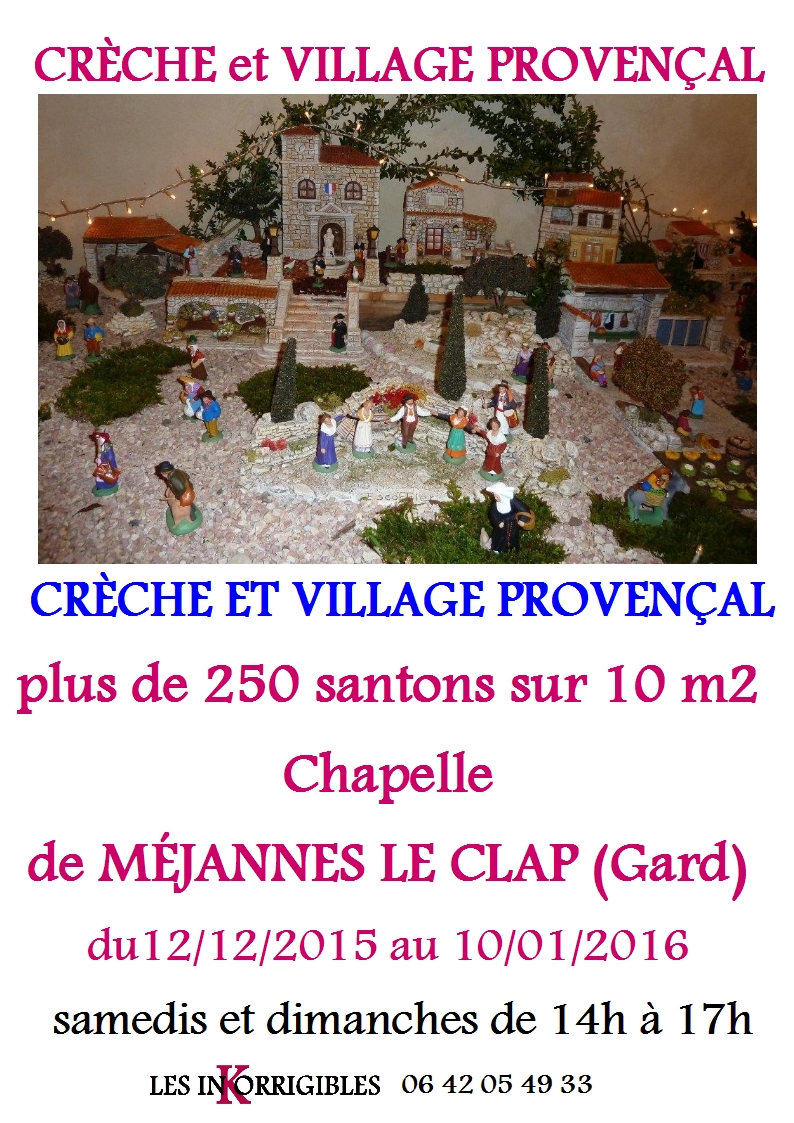 Creche et village provencal